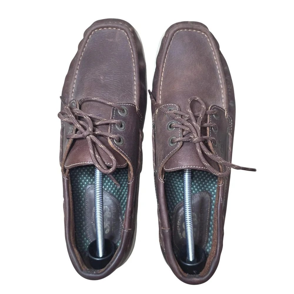 SAS Tripad Comfort Shoes Mens Size 12.5 M Brown Leather Boat Lace Up Casual